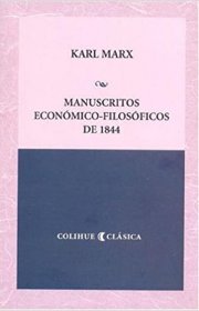 Capa do livor - Manuscritos Econômico-Filosóficos de 1844