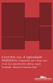 Capa do livor - A Especulação Imobiliária