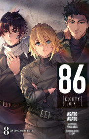 Capa do livor - 86–Eighty-Six Series Vol. 08 - Gun Smoke on the Wa...