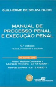 Capa do livor - Manual de Processo Penal e Execução Penal