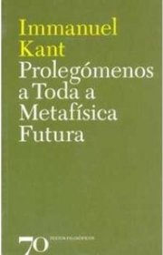 Capa do livor - Prolégomenos a toda a Metafísica Futura