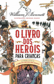 Capa do livor - O livro dos heróis para crianças